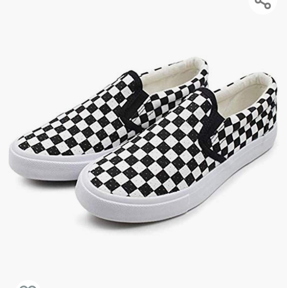 Comfortable checker board loafers